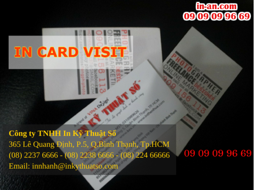 In card visit doanh nhân được thực hiện bởi Công ty TNHH In Kỹ Thuật Số - Digital Printing